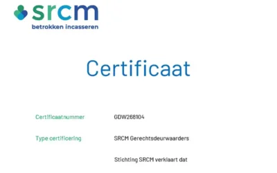 Wij zijn nu officieel SRCM gecertificeerd!