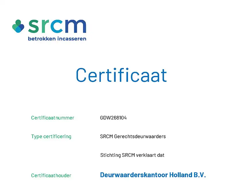 Wij zijn nu officieel SRCM gecertificeerd!